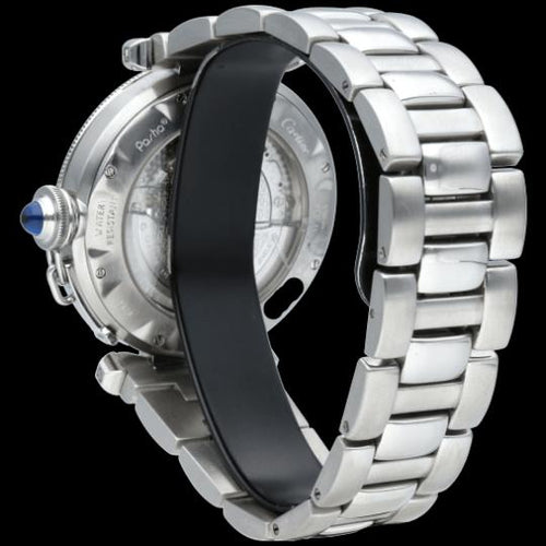 Montre Cartier Pasha - Montre automatique 38 mm en acier 58 Facettes MT44376