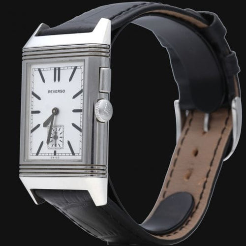Montre Jaeger-LeCoultre Reverso Duoface - Montre automatique en acier 58 Facettes MT44748