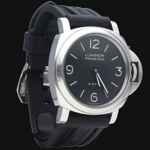 Montre Panerai Luminor Base 8 Days - Montre homme en acier 44 mm 58 Facettes MT44607