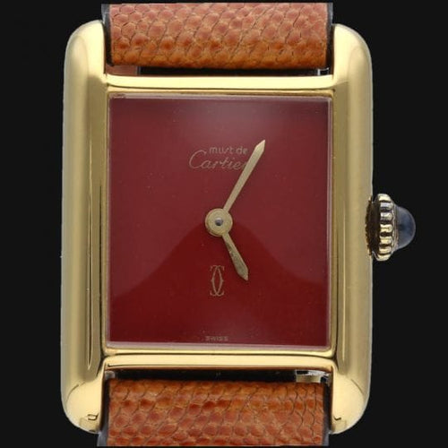 Montre Cartier Tank - Montre vermeil à mouvement manuel 58 Facettes MT42243