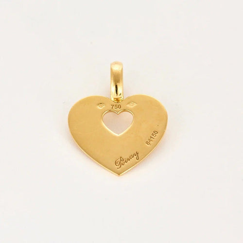 Pendentif POIRAY - Pendentif coeur en or jaune 58 Facettes 250133
