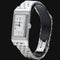 Montre Jaeger-LeCoultre Reverso One Monoface - Montre femme en acier et diamants 58 Facettes MT43036