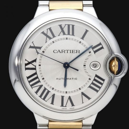Montre Cartier Ballon Bleu - Montre femme 42 mm en or jaune et acier 58 Facettes MT42948