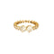 Bague 51 Bague toi et moi, or jaune et diamants 58 Facettes 250015