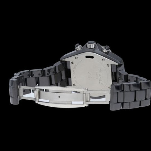 Montre Chanel J12 - Montre chronographe 41 mm en céramique 58 Facettes MT44645