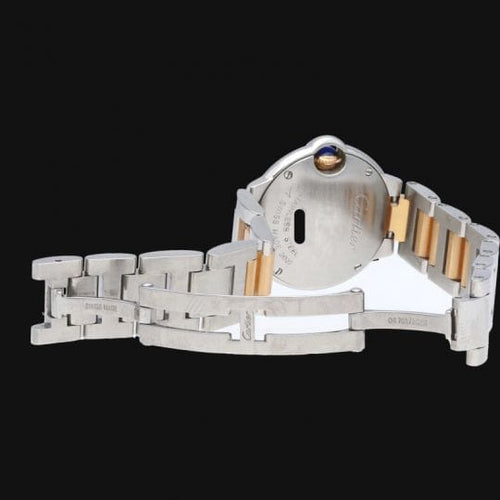 Montre Cartier Ballon Bleu - Montre femme quartz 28 mm or rose et acier 58 Facettes MT42721