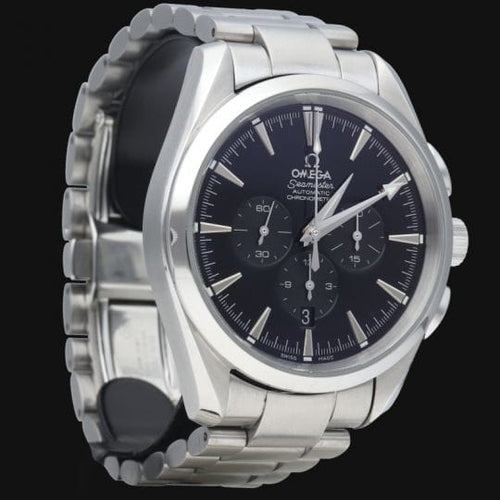Montre Omega Seamaster Aqua Terra - Montre chronographe automatique homme 42 mm acier 58 Facettes MT44710