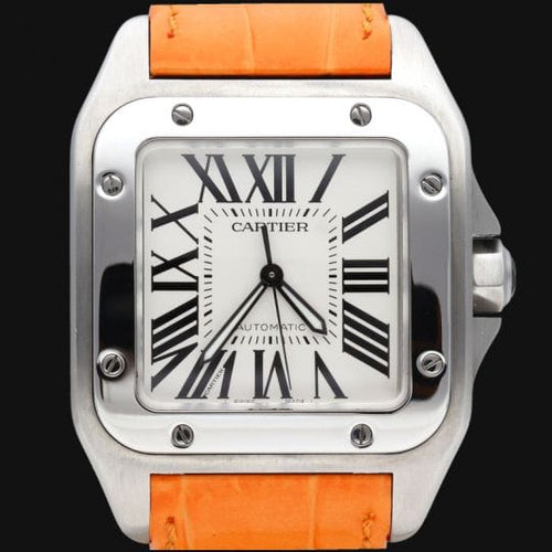 Montre Cartier Santos 100 XL - Montre automatique homme en acier 58 Facettes MT44382