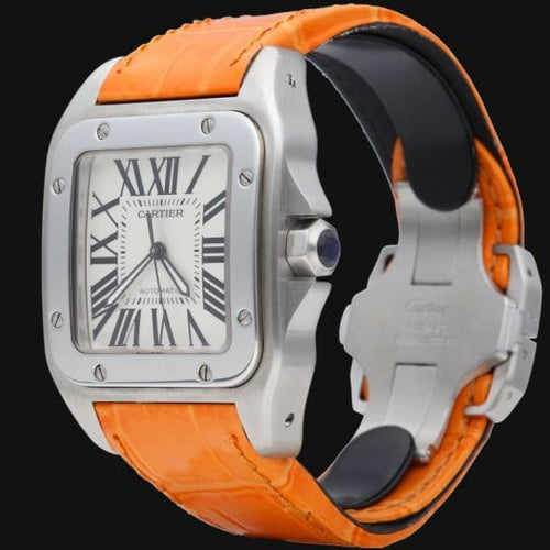 Montre Cartier Santos 100 XL - Montre automatique homme en acier 58 Facettes MT44382