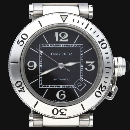 Montre Cartier Pasha Seatimer - Montre automatique homme en acier 40 mm 58 Facettes MT42730