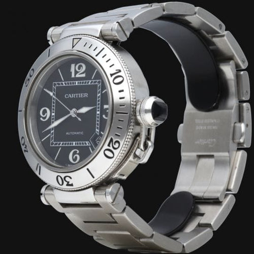 Montre Cartier Pasha Seatimer - Montre automatique homme en acier 40 mm 58 Facettes MT42730