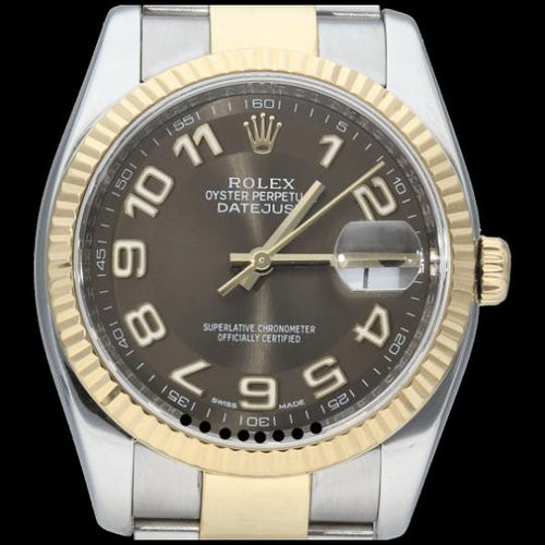 Montre Rolex Datejust - Montre 36 mm en or jaune et acier 58 Facettes MT40605