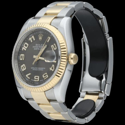 Montre Rolex Datejust - Montre 36 mm en or jaune et acier 58 Facettes MT40605