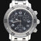 Montre Hermès Clipper - Montre chronographe à quartz en acier 58 Facettes MT40221