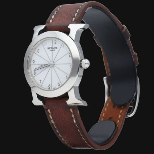 Montre Hermès Heure H Ronde - Montre femme en acier 58 Facettes MT40418