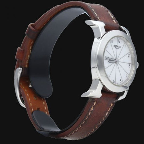 Montre Hermès Heure H Ronde - Montre femme en acier 58 Facettes MT40418