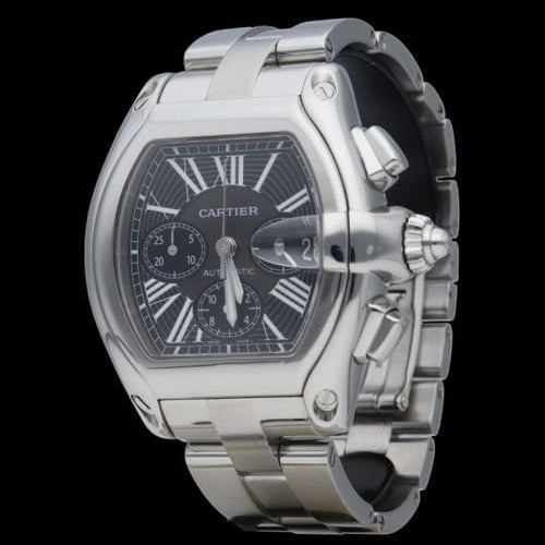 Montre Cartier Roadster XL - Montre chronographe automatique en acier 58 Facettes MT40095