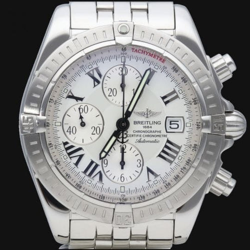 Montre Breitling Chronomat Evolution - Montre chronographe automatique acier 44 mm 58 Facettes MT39945