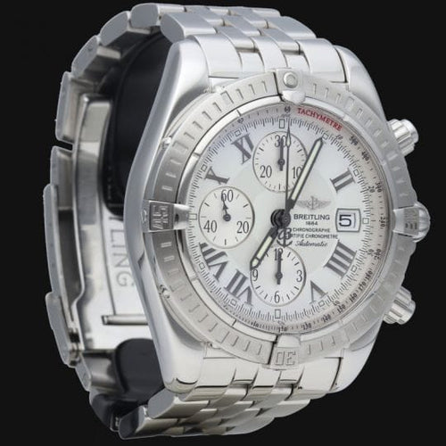 Montre Breitling Chronomat Evolution - Montre chronographe automatique acier 44 mm 58 Facettes MT39945