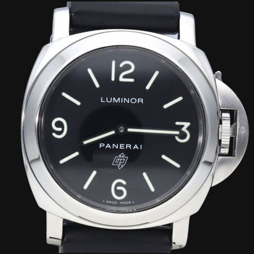 Montre Panerai Luminor Base Logo - Montre homme 44 mm en acier 58 Facettes MT40368