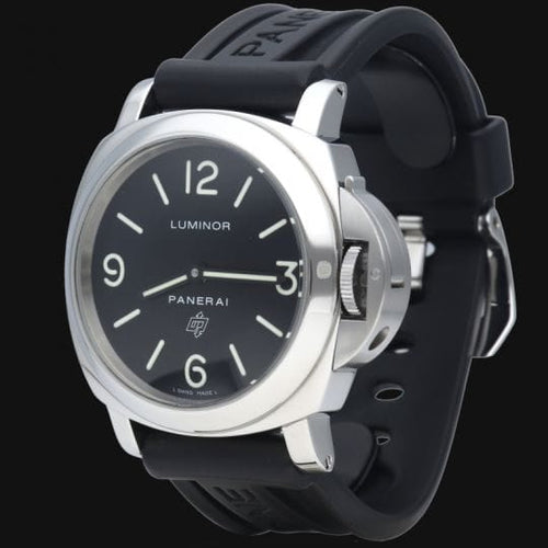 Montre Panerai Luminor Base Logo - Montre homme 44 mm en acier 58 Facettes MT40368