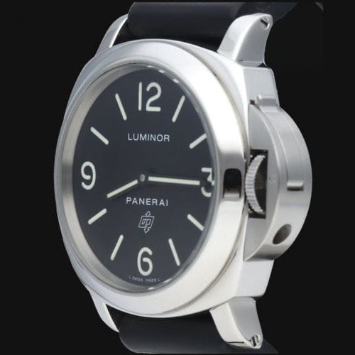 Montre Panerai Luminor Base Logo - Montre homme 44 mm en acier 58 Facettes MT40368