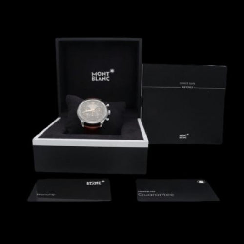 Montre Montblanc Heritage Chronométrie - Montre chronographe automatique homme 41 mm 58 Facettes MT40148