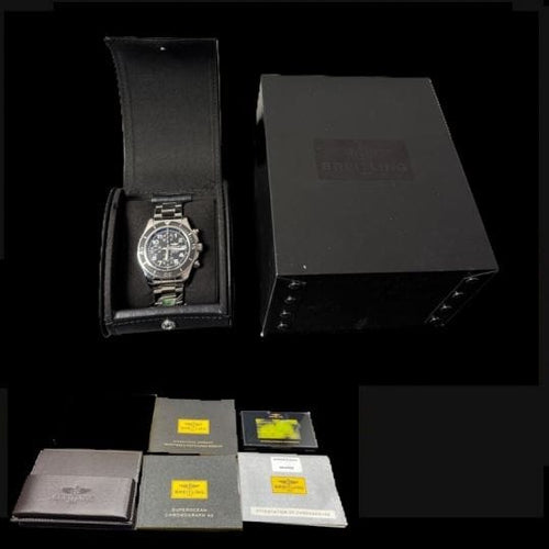 Montre Breitling Superocean - Montre chronographe 42 mm en acier 58 Facettes MT40899