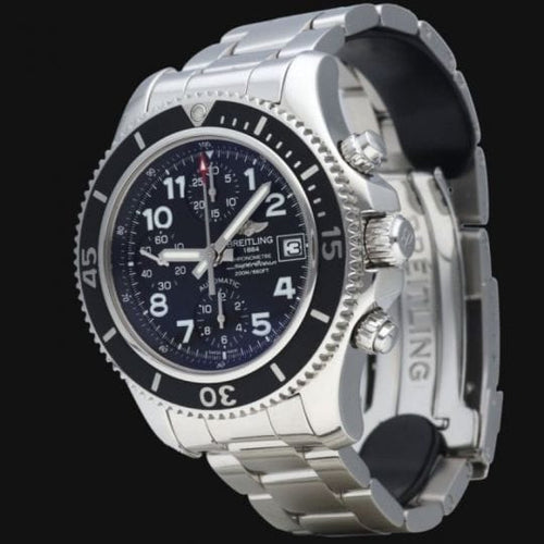 Montre Breitling Superocean - Montre chronographe 42 mm en acier 58 Facettes MT40899