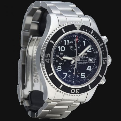 Montre Breitling Superocean - Montre chronographe 42 mm en acier 58 Facettes MT40899
