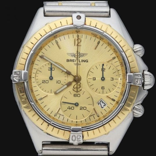 Montre Breitling Chronomat - Montre en or jaune et acier 36 mm 58 Facettes MT40869