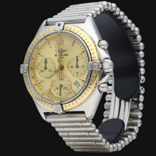 Montre Breitling Chronomat - Montre en or jaune et acier 36 mm 58 Facettes MT40869