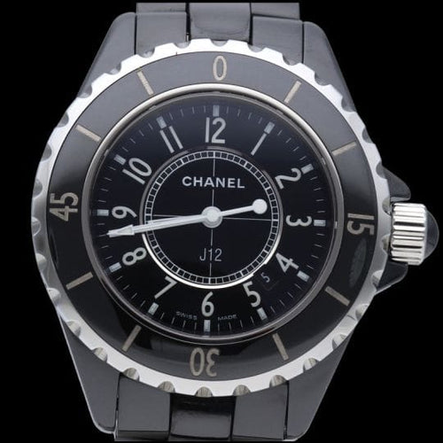 Montre Chanel J12 - Montre quartz 33 mm en céramique noire 58 Facettes MT40394
