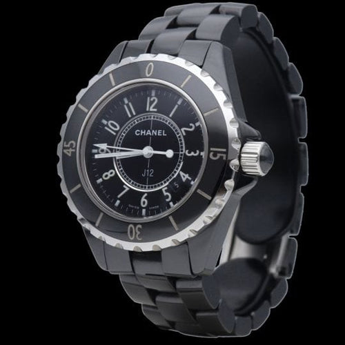 Montre Chanel J12 - Montre quartz 33 mm en céramique noire 58 Facettes MT40394