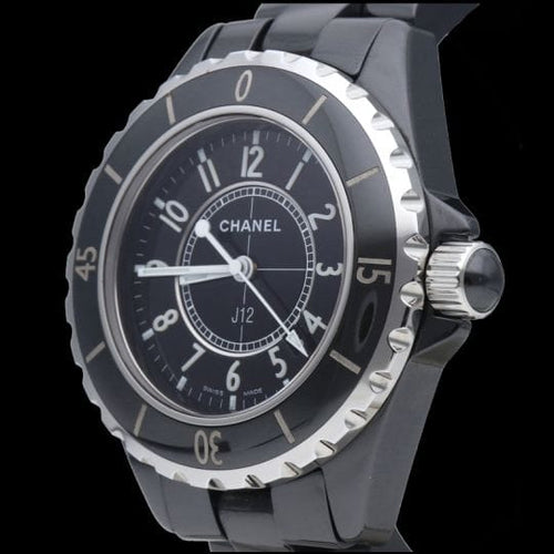 Montre Chanel J12 - Montre quartz 33 mm en céramique noire 58 Facettes MT40394