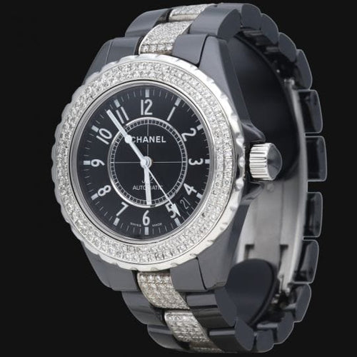 Montre Chanel J12 - Montre automatique 38 mm avec diamants 58 Facettes MT41555