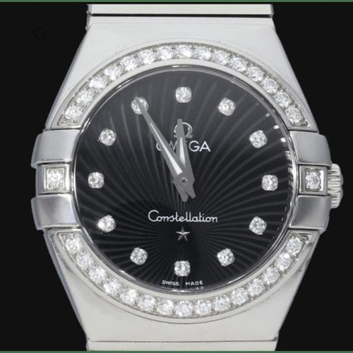 Montre Omega Constellation - Montre femme en acier à quartz 27 mm 58 Facettes MT41334