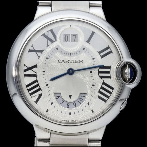Montre Cartier Ballon Bleu - Montre Dual Time GMT en acier 38 mm 58 Facettes MT41537