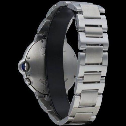 Montre Cartier Ballon Bleu - Montre Dual Time GMT en acier 38 mm 58 Facettes MT41537