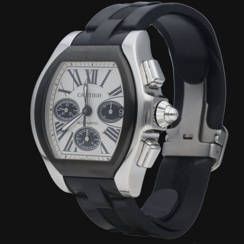 Montre Cartier Roadster XL - Montre chronographe automatique en acier 58 Facettes MT41507