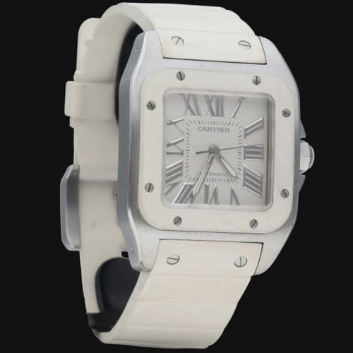 Montre Cartier Santos 100 - Montre automatique en acier 58 Facettes MT41473