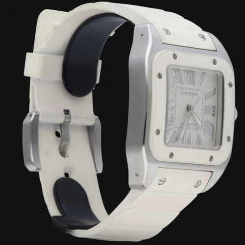 Montre Cartier Santos 100 - Montre automatique en acier 58 Facettes MT41473