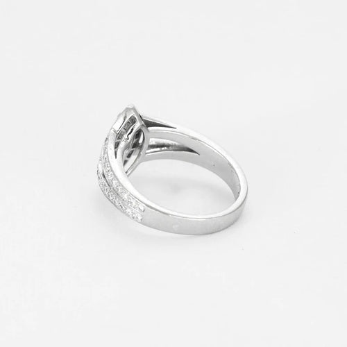 Bague 53 BOUCHERON - Eternelle Grace - Bague en Platine Diamant 58 Facettes 250273
