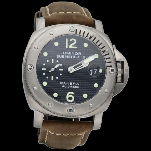 Montre Panerai Luminor Submersible - Montre automatique homme 44 mm en titane 58 Facettes MT41925