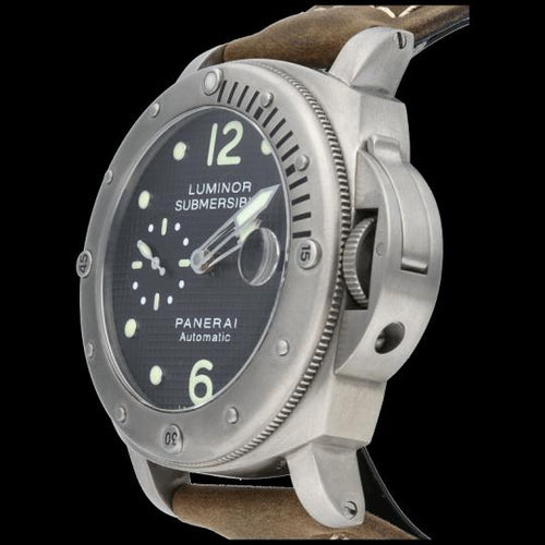 Montre Panerai Luminor Submersible - Montre automatique homme 44 mm en titane 58 Facettes MT41925