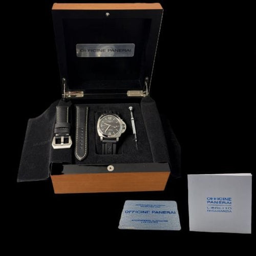 Montre Panerai Luminor 1950 - Montre homme automatique GMT 44 mm acier 58 Facettes MT41964