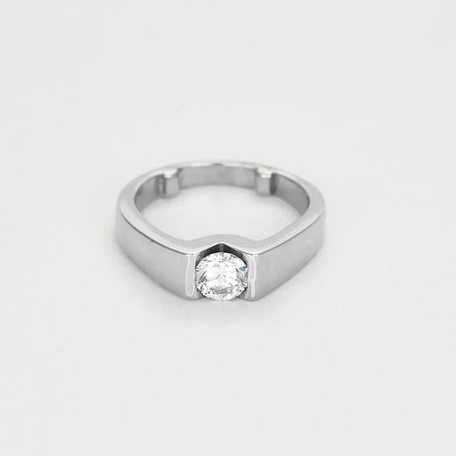 Bague 58 Bague en Or blanc et Diamant 0,75 58 Facettes 250304