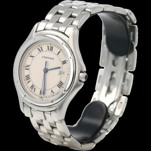 Montre Cartier Cougar - Montre en acier, cadran champagne 58 Facettes MT41528