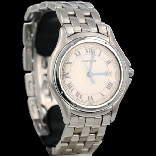 Montre Cartier Cougar - Montre en acier, cadran champagne 58 Facettes MT41528