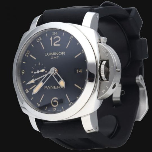 Montre Panerai Luminor 1950 - Montre 3 Days GMT automatique acier 44 mm 58 Facettes MT41973